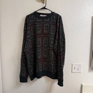 Vintage Jantzen Sweater Retro Colorblock Pullover USA 90s Size 2X